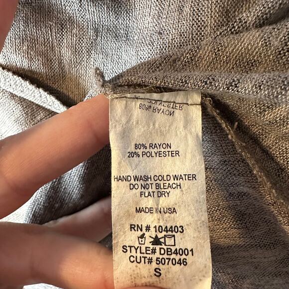 Blu Pepper Anthro Boho Colorful Embroidery Fringe Gray Aztec Sweater Shirt Small - Picture 8 of 8